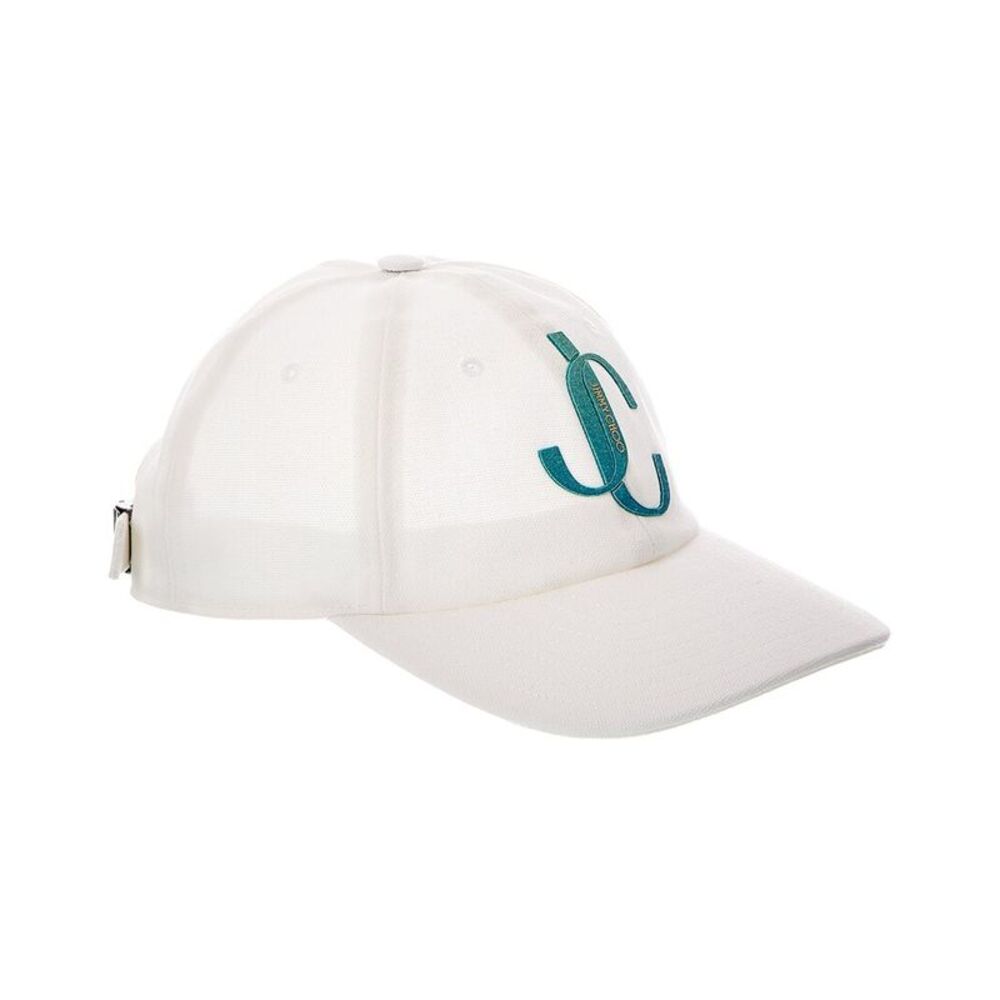 Jimmy Choo Logo Baseball Hat, White
